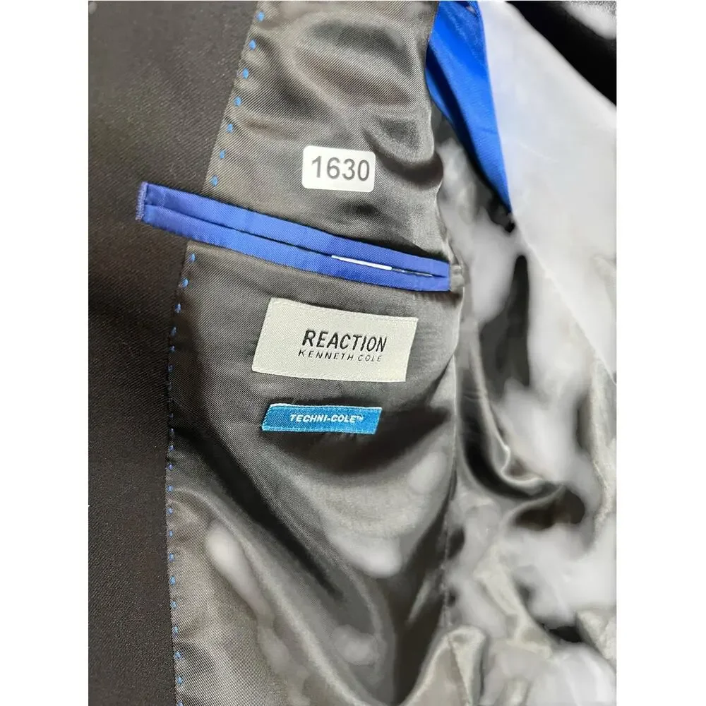 Kenneth Cole Reaction Men's 36R Black Techni-Cole Classic Slim Fit Suit Jacket